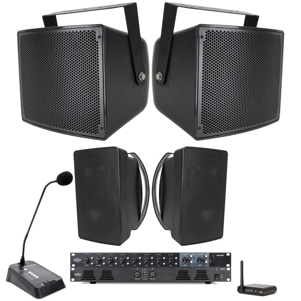 Small Stadium Sound System with Stadium Speakers, Outdoor Speakers, 2 ...